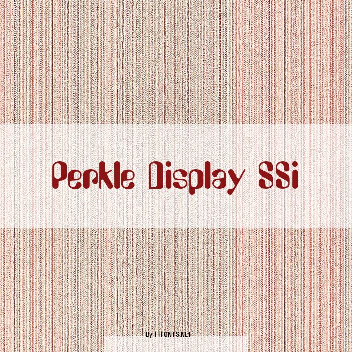 Perkle Display SSi example